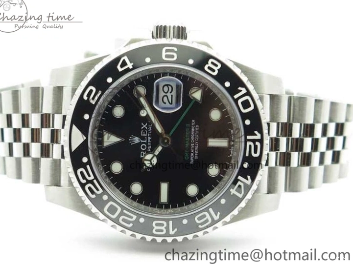 Ceramic D1F 116710 LN 904L SA3186 Jubilee Edition Best 1:1 On II Bracelet GMT-Master Black 0326